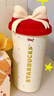 星巴克（Starbucks）蝴蝶结推盖不锈钢咖啡杯430ml保温保冷车载水杯子男女神礼物 实拍图
