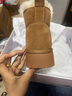 百丽慵懒百搭厚底雪地靴女靴子25冬新增高加绒短靴JD016DD5 可可栗 38 实拍图