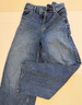 优衣库女装男装宽松廓形牛仔裤/弯刀镰刀裤子479000 482280 479000/67海蓝色 27 /160/68A 实拍图