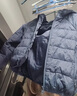 鸭鸭（YAYA）儿童羽绒服轻薄男女童装秋冬男童小童中大童轻便冬装外套D 雾霾蓝 130 实拍图