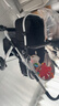ANGI BABY婴儿推车可坐可躺婴儿车轻便折叠新生儿减震高景观双向儿童手推车 顶配月光银【一键收车+PU橡胶轮] 实拍图