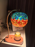 台灯床头灯卧室灯小夜灯氛围灯复古香薰融蜡装饰生日礼物无火灯具 彩色灯罩旋钮款 实拍图