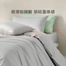 罗莱家纺 60支轻奢高支高密贡缎全棉纯色亲肤枕套 灰色48*74 实拍图