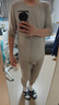 蕉内热皮302++保暖内衣男女士棉感套装7A抗菌秋衣秋裤抓绒加厚秋冬季 【男士】灰兰 2XL 实拍图