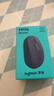 罗技（Logitech）M196 无线蓝牙鼠标 办公鼠标 笔记本商务办公家用 小巧便携 对称手型 石墨灰 实拍图