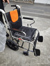 鱼跃(yuwell)手动轮椅车H056C铝合金软座便携可折叠老人手推小轻量化 实拍图