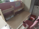 读书郎儿童学习书桌椅套装多功能可升降中小学生桌椅子写字家用课桌 1米楹木桌+光谱大路灯+追背椅粉 实拍图