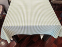米华桌布防水防油防烫免洗桌布耐高温餐厅PVC桌布 浅咖方格140*220cm 实拍图