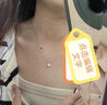 I Do铂金PT950项链女雪花钻培育钻石项链单钻吊坠订婚求婚女友情人节 1克拉钻项链 实拍图