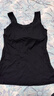 浪莎吊带背心女带胸垫免穿文胸可外穿内搭运动螺纹打底衫 黑色 L  实拍图