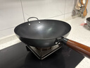 京严铁锅章丘炒锅正宗老式无涂层精铁不粘炒菜锅家用圆底煎锅燃气专用 【宗师级｜古法技艺】适合5-7人 带耳 34cm 【三次开锅发货｜不粘不锈｜好养锅】 实拍图