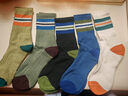 莫代尔5双加厚长袜子男士中筒袜子冬季加绒毛圈袜保暖长筒毛巾雪地袜 实拍图