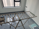 好太太晾衣架落地折叠挂衣室内晾衣杆阳台晒被晒衣架 DY619-1.6m双翼双层+2排夹+2鞋钩 实拍图