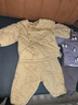 巴厘小猪儿童棉服套装秋冬校服神器男童夹棉加厚保暖两件套女宝宝冬装棉袄 芦苇黄 80 实拍图
