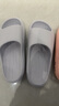 朴西新款EVA踩屎感厚底拖鞋女士居家室内情侣拖鞋男 灰色 42-43 实拍图