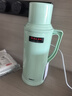 SIMELO保温壶大容量72H骄子保温瓶玻璃内胆热水瓶学生宿舍暖壶2L抹茶绿 实拍图