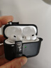 毕亚兹适用Airpods Pro3保护套 磁吸自动弹盖锁扣耳机壳3代创意耳机保护套 EJ25-黑 实拍图
