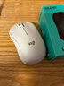 罗技（Logitech）M221 轻音鼠标 无线鼠标 办公鼠标 对称鼠标 带无线微型接收器 米白色 实拍图