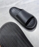 朴西新款EVA踩屎感厚底拖鞋女士居家室内情侣拖鞋男 黑色 44-45 实拍图