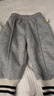 嘟嘟家女童加绒裤子冬装儿童冬季保暖长裤男童加厚休闲裤宝宝运动裤冬款 灰色 90 实拍图