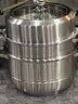 美厨（MAXCOOK）蒸锅 304不锈钢34CM三层蒸锅 加厚复底汤锅燃气电磁炉通用 实拍图