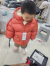 巴拉巴拉童装儿童羽绒服宝宝男女童2025冬装新款婴儿外套保暖上衣泡芙羽绒 红色小南瓜61003-白鸭绒 100 （充绒量81g 适合2-3岁） 实拍图