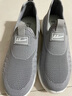 回力（Warrior）官方男鞋秋季透气软底网面鞋男老人网鞋男士一脚蹬鞋子男灰色39 实拍图