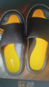 回力运动拖鞋男浴室内户外减震防滑厚底凉拖鞋HL39651黑黄色40-41码 实拍图