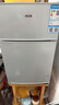 奥克斯（AUX）家用双门迷你小型冰箱 冷藏冷冻保鲜小冰箱 宿舍租房节能电冰箱 【国家补贴】BCD-30K118 基础款 银色 实拍图