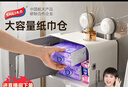 太力 卫生间厕纸盒 吸盘免打孔厕所卷纸抽纸巾盒洗手间壁挂浴室置物架 实拍图