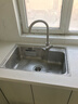 箭牌（ARROW）【政府补贴】304不锈钢厨房水槽小户型水槽洗菜盆洗碗槽大单槽 【拉丝防刮耐磨】68*45-大弯龙头 实拍图