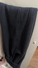香影【加绒抗起球】直筒阔腿裤女高腰2025秋冬新款长裤宽松糯米裤 黑色 M 实拍图