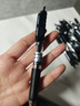 得力（deli）S01中性笔签字笔 0.5mm子弹头经典办公按动笔水笔 黑色 30支/盒 33489 实拍图