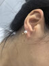 潮宏基 珍缀珍珠18K金耳钉女士玫瑰金耳饰送女友生日礼物TK F 一对款 实拍图