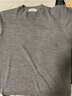 恒源祥100%羊毛衫男精纺可机洗毛衣半高领针织打底衫 中灰 XL (180)  实拍图