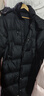 鸭鸭（YAYA）佟丽娅同款泡芙长款羽绒服女士2024新款过膝东北加厚极寒休闲外套 黑色 XS 150 实拍图