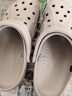 卡骆驰（CROCS）洞洞鞋贝雅男鞋女鞋轻便耐磨一脚蹬拖鞋休闲鞋|10126 卵石色-2V3 40 (250mm) 实拍图