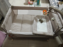优乐博（ULOP）婴儿床可折叠可移动0-3岁宝宝床多功能婴儿床可升降婴儿拼接床 尿布台婴儿床二合一摇篮摇摇床 一键折叠床豪华款 婴儿用品实用新生儿见面礼物便携折叠婴儿床 实拍图
