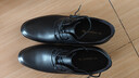 红蜻蜓真皮秋冬男士高级感正装皮鞋德比鞋婚鞋内增高鞋 WTA7376 黑色39 实拍图