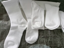 莫代尔5双袜子男长筒新疆棉秋冬10A抗菌防臭吸汗白色学生时尚中筒袜四季 【长筒袜】白色 5双 均码 【60%新疆棉防臭】 实拍图