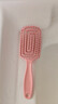 蓬松高颅顶梳子头发神器女士专用长发造型按摩经络家用镂空排骨梳 （新客专享）蓬松气垫梳粉色 1个装 实拍图