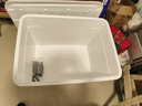 适聆加厚收纳箱大容量超大家用衣服玩具整理箱车用后备箱塑料周转箱子 梨花白【多卡扣密封-超大容量】 新款特级巨能装-六卡扣四万向轮【91*68*60CM】 实拍图