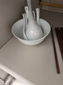 景德镇官方陶瓷碗白瓷餐盘家用套装饭碗泡面碗盘子碗筷餐具乔迁搬家礼物 【经典纯白】月白-8英寸月光汤盘*3 实拍图