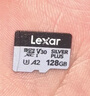 雷克沙（Lexar）128GB TF（MicroSD）存储卡 V30 4K 读205MB/s 无人机运动相机游戏机内存卡（SILVER PLUS） 实拍图