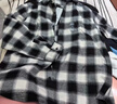 优衣库童装男童女童法兰绒格子衬衫长袖衬衣薄外套上衣新款478132 09 黑色 120 实拍图