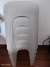 禧天龙塑料凳子方凳高凳加厚耐磨家用餐椅浴室凳节节高凳 冰河灰 1个装 实拍图