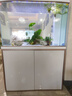 森森（SUNSUN）大型鱼缸底过滤水族箱客厅家用落地玻璃生态金鱼缸 【实时温显+灯控】珍珠白 1米长35cm宽 实拍图