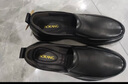 奥康（Aokang）男鞋套脚商务休闲皮鞋男士牛皮软底一脚蹬皮鞋黑色38码 实拍图