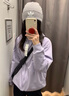 优衣库女装双面穿防风摇粒绒拉链连帽外套户外防水冬季新款479697 479697/71浅蓝紫色 S 实拍图