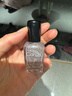 Miss Candy健康显白爆闪百搭15ml指甲油免烤快干持久可撕拉美甲 璃彩银MX18 实拍图